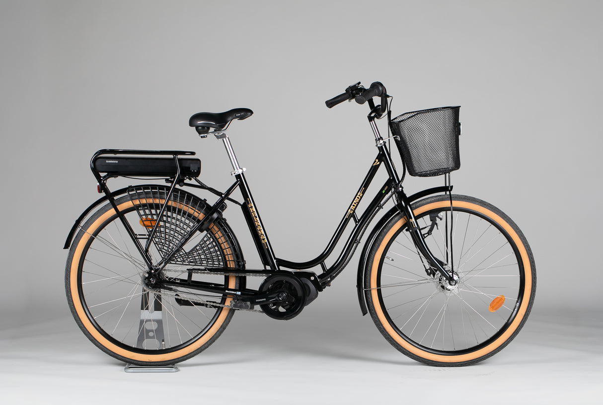 Helkama e-Aino 7sp 26” - käytetty sähköpyörä 155-180 cm ajajalle