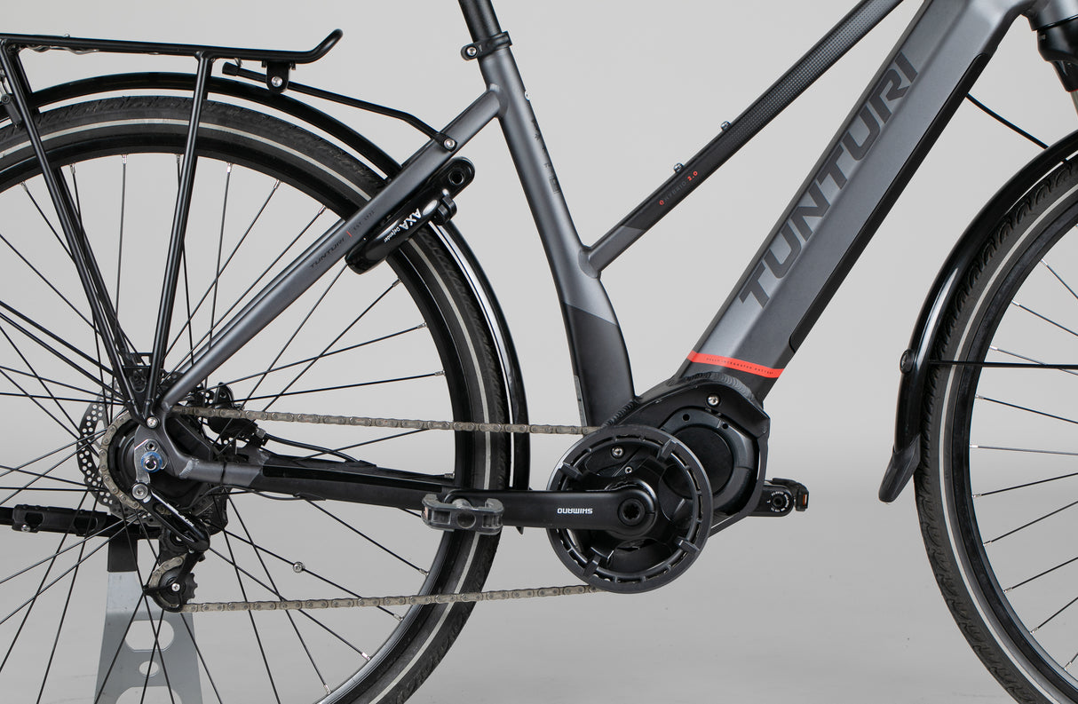 Tunturi E-Hybrid Di2 - käytetty sähköpyörä 155-167 cm ajajalle