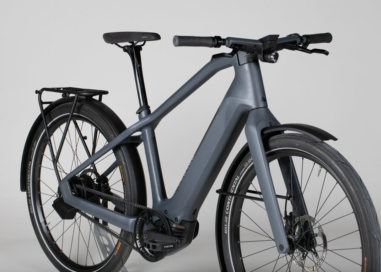 Canyon Precede:ON CF 9 - käytetty sähköpyörä 175-185 cm ajajalle