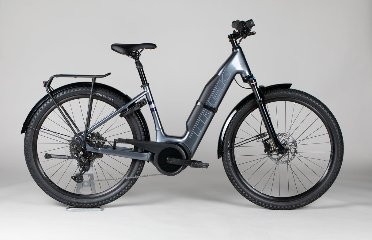 Trek Verve+ 4 Lowstep - käytetty sähköpyörä 155-165 cm ajajalle