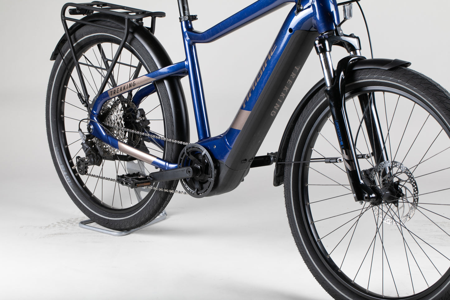 Haibike Trekking 7 Mid - käytetty sähköpyörä 155-165 cm ajajalle