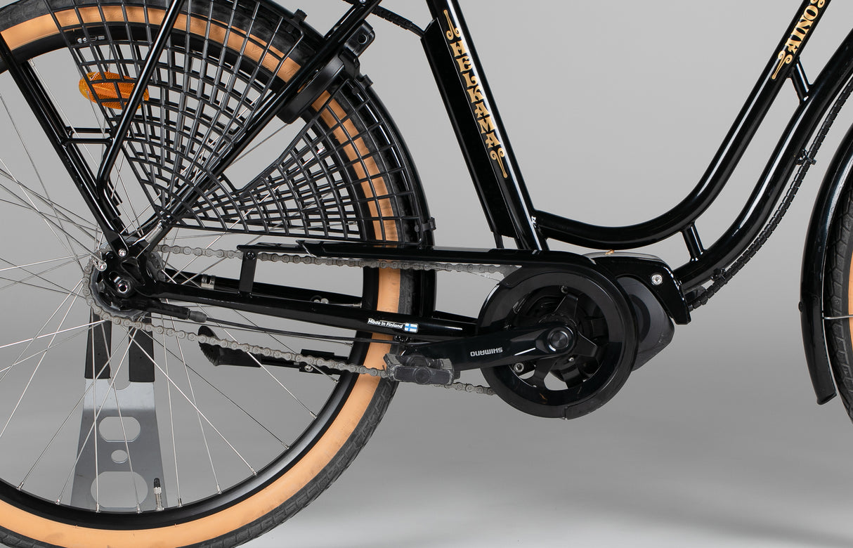 Helkama e-Aino 7sp 26” - käytetty sähköpyörä 155-180 cm ajajalle