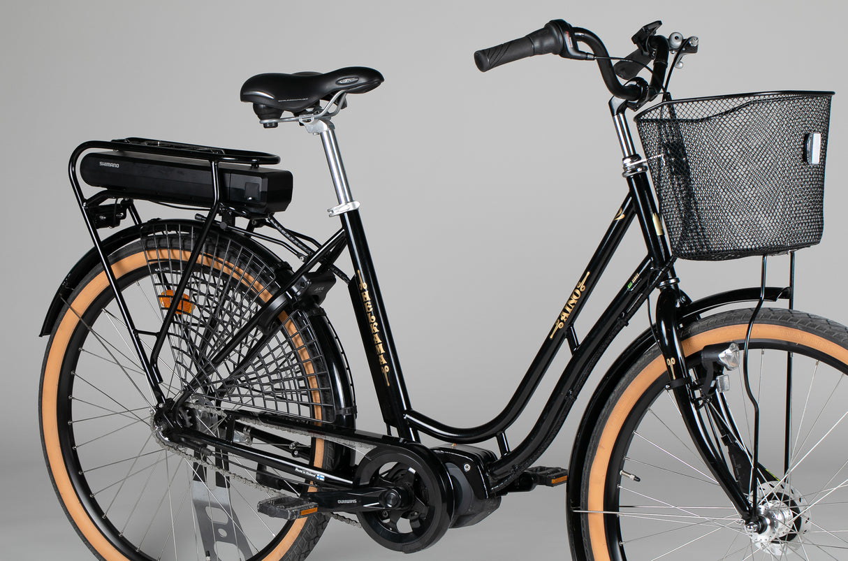 Helkama e-Aino 7sp 26” - käytetty sähköpyörä 155-180 cm ajajalle