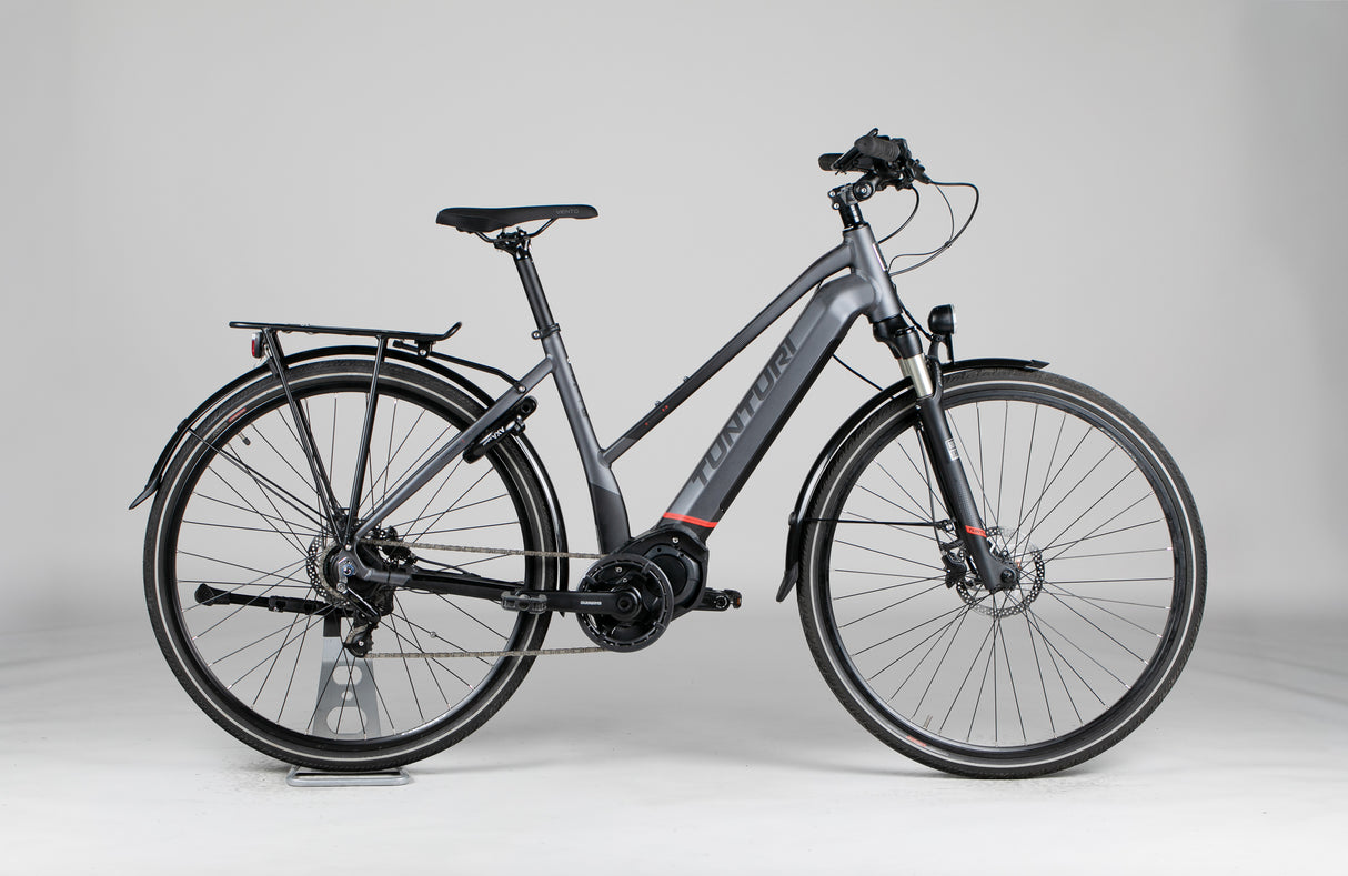 Tunturi E-Hybrid Di2 - käytetty sähköpyörä 155-167 cm ajajalle