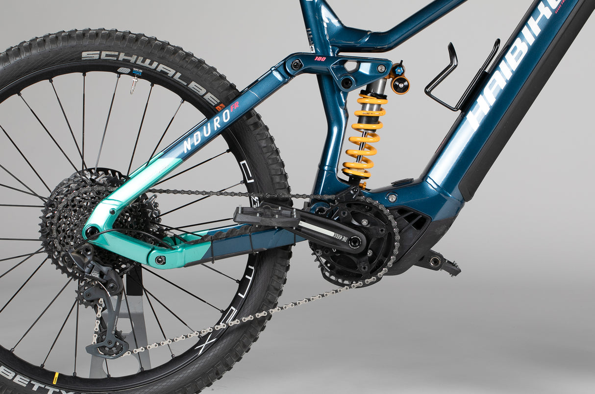 Haibike Nduro 8 Freeride - käytetty sähköpyörä 178-189 cm ajajalle