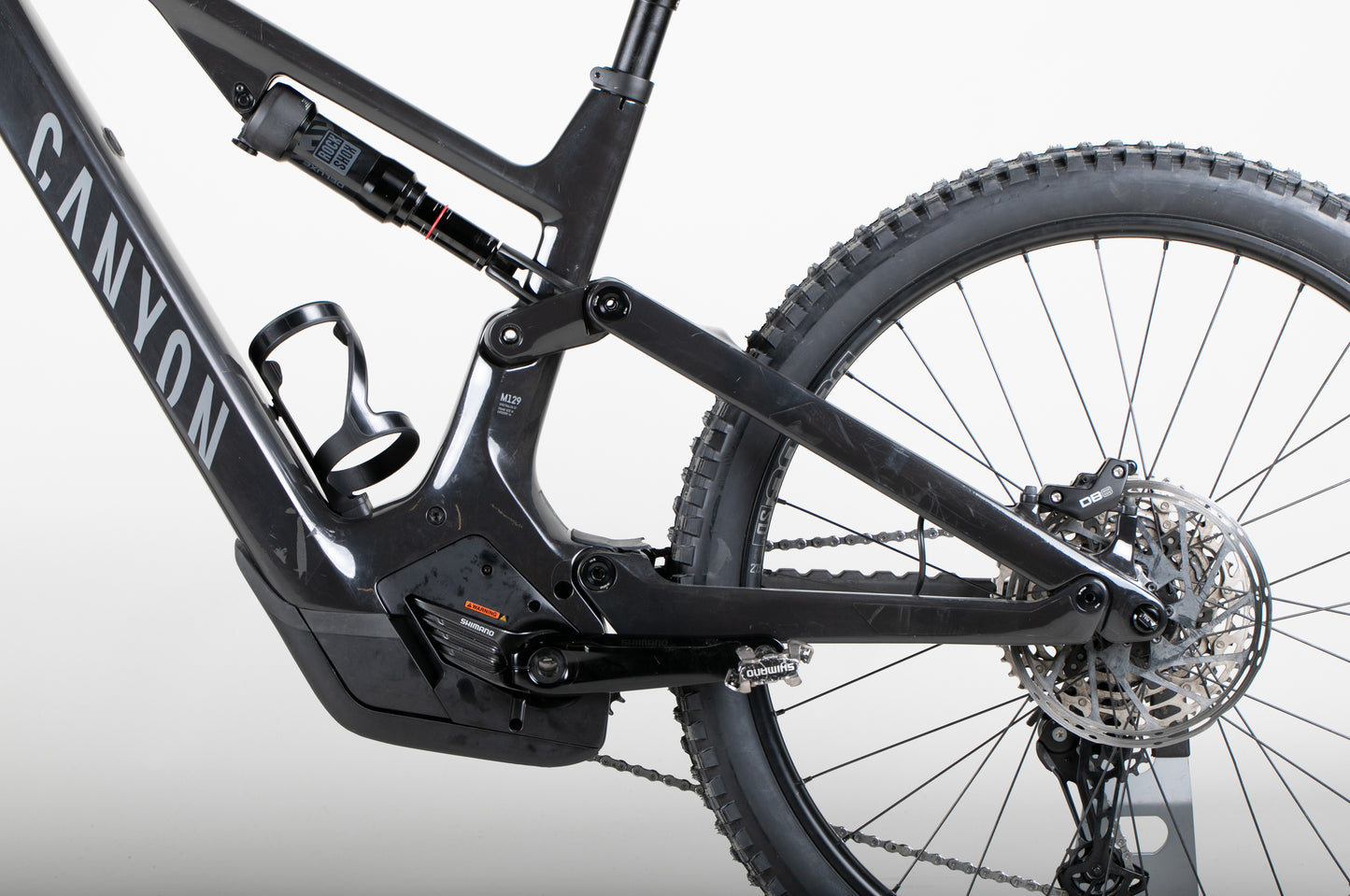 Canyon Spectral ON:CF7 - käytetty sähköpyörä 175-183 cm ajajalle