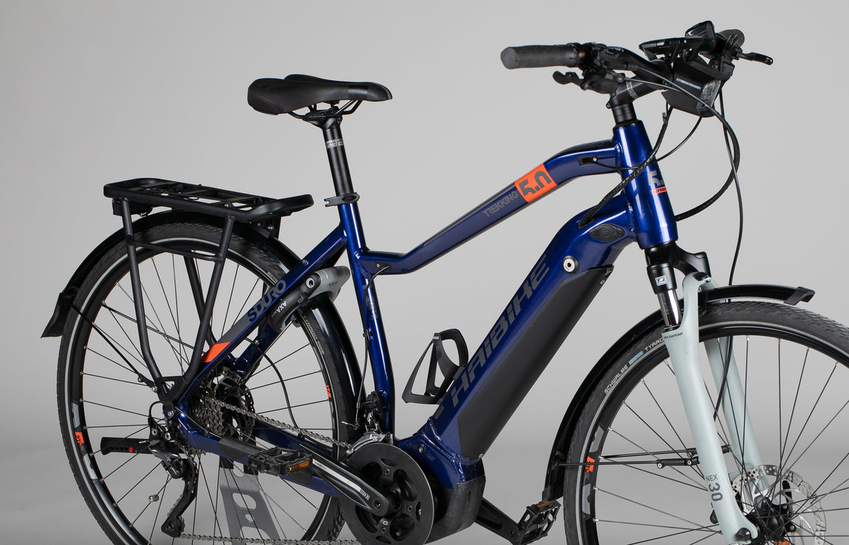 Haibike Sduro Trekking 5.0 FE - käytetty sähköpyörä 176-188 cm ajajalle