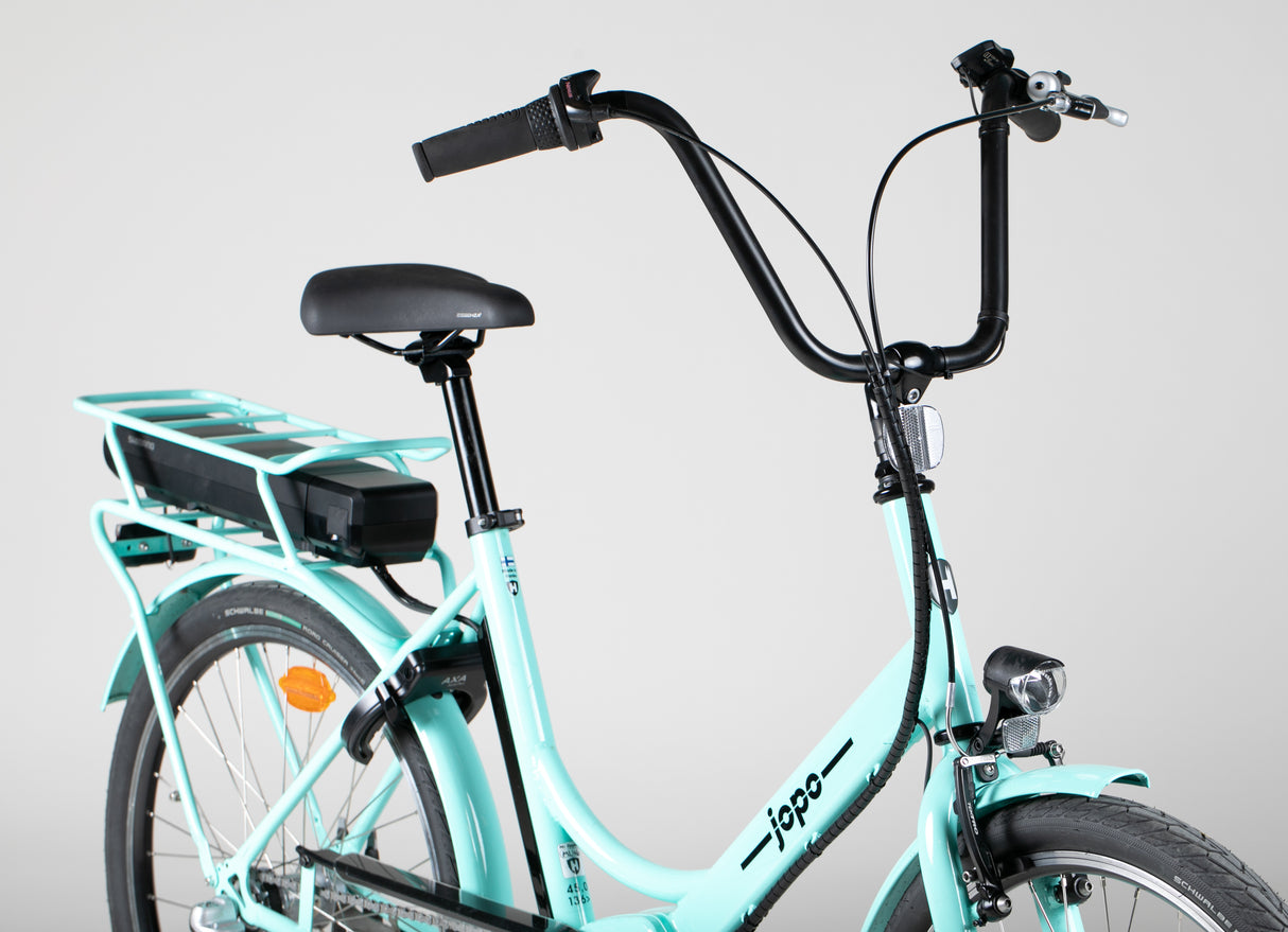 Helkama e-Jopo - käytetty sähköpyörä 139-190 cm ajajalle