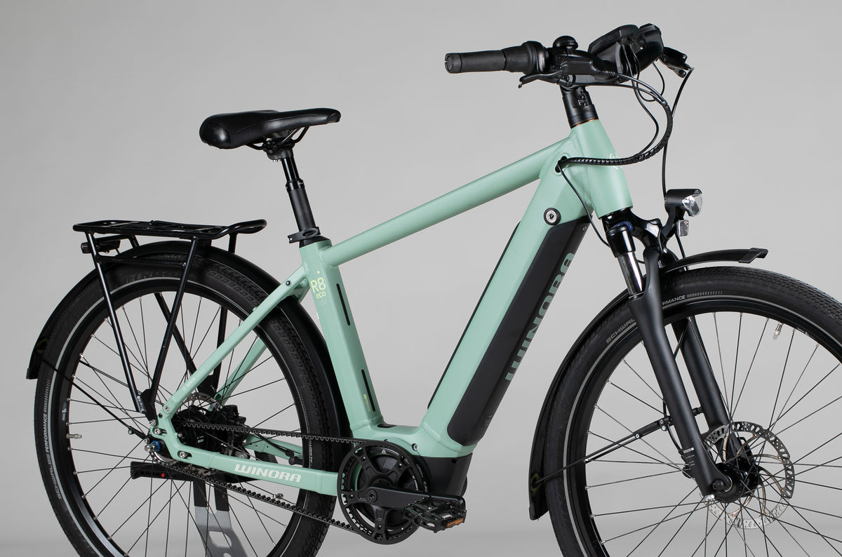 Winora Sinus R8 Eco - käytetty sähköpyörä 158-175 cm ajajalle