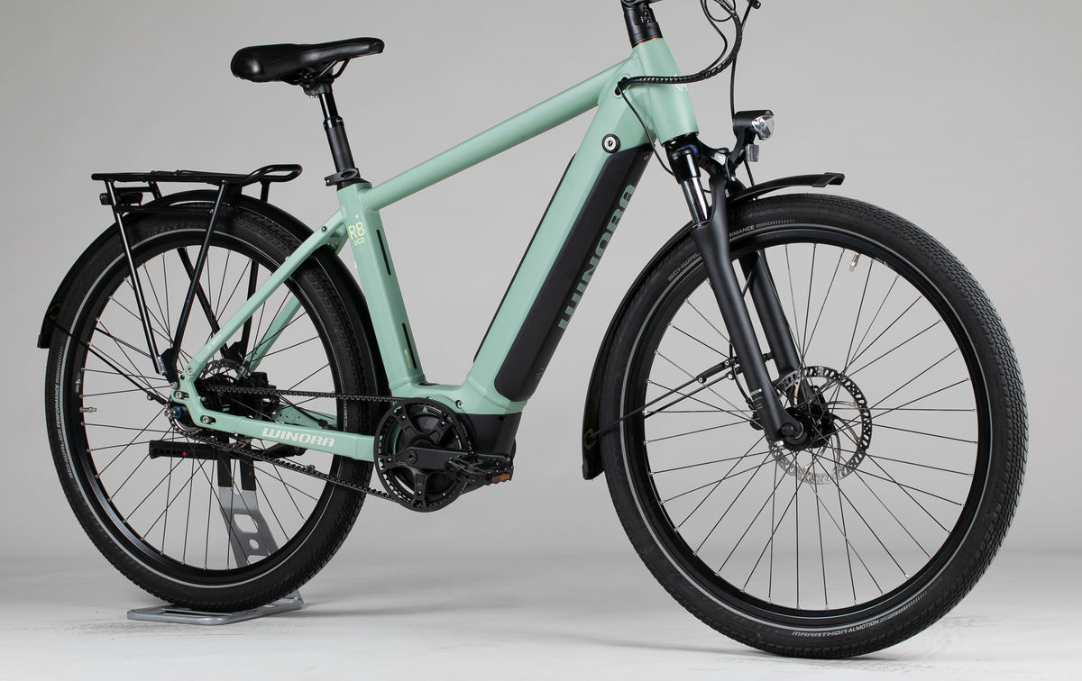 Winora Sinus R8 Eco - käytetty sähköpyörä 158-175 cm ajajalle