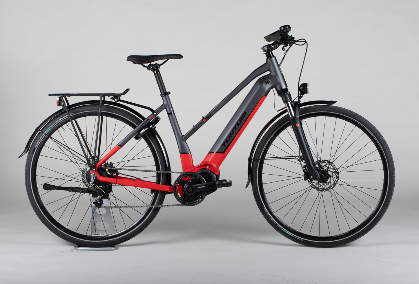 Tunturi e-Hybrid 9sp 28” - käytetty sähköpyörä 155–167 cm ajajalle