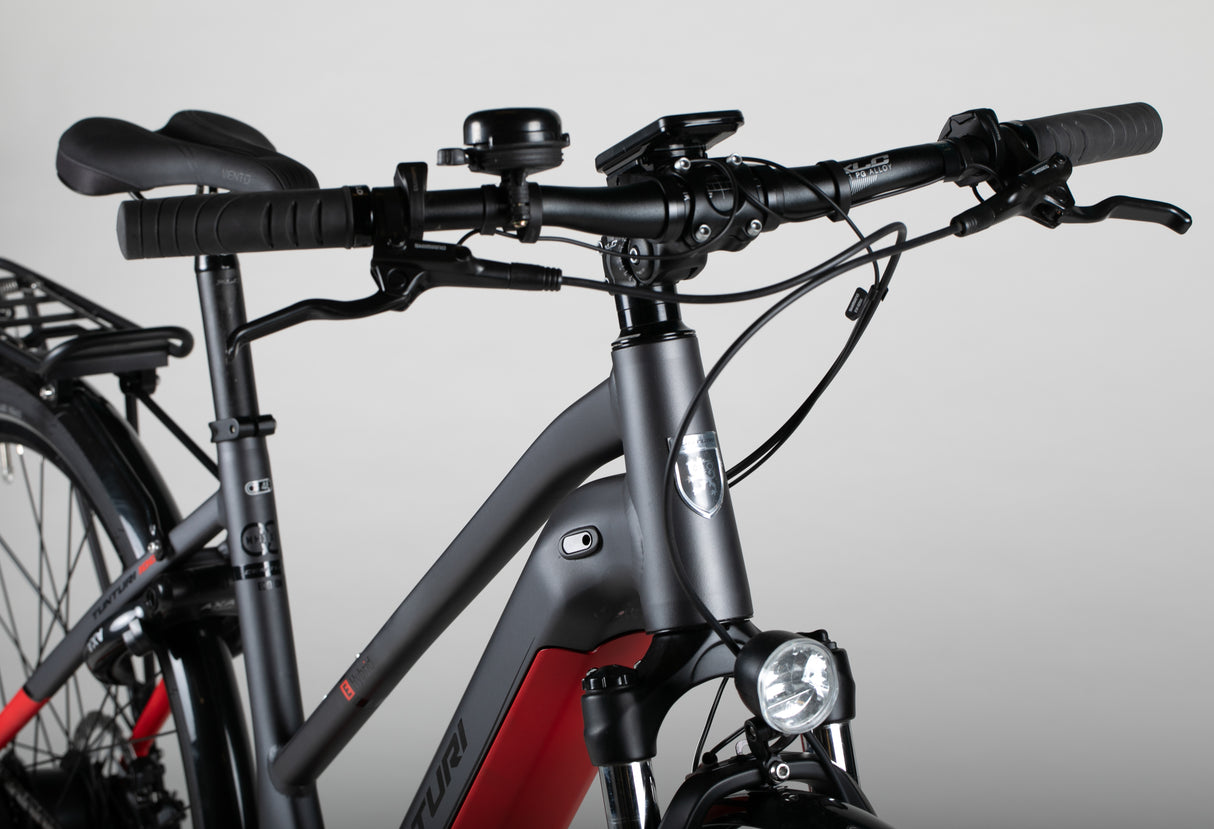 Tunturi e-Hybrid 9sp 28” - käytetty sähköpyörä 155–167 cm ajajalle