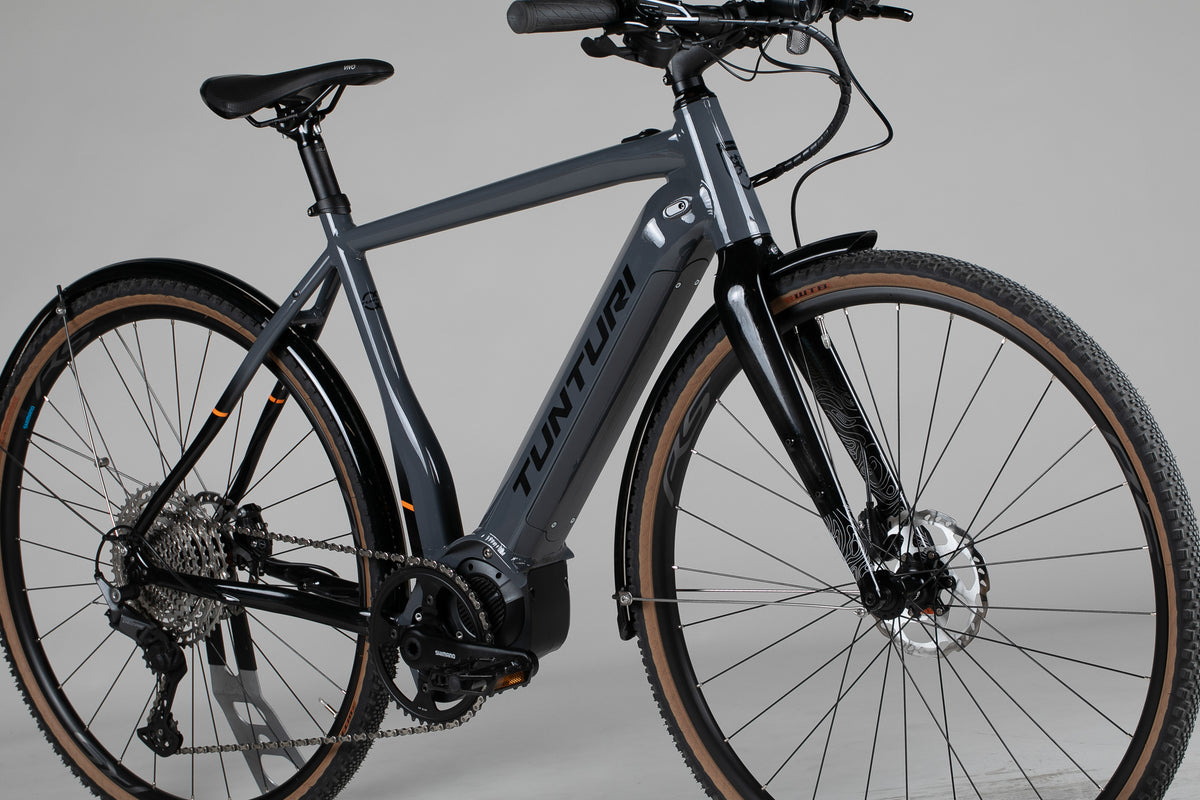 Tunturi E-Gravel - käytetty sähköpyörä 170-182 cm ajajalle