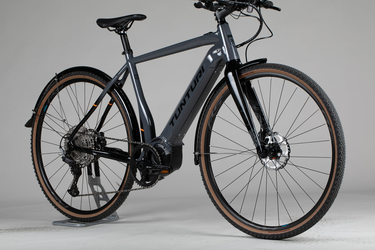 Tunturi E-Gravel - käytetty sähköpyörä 170-182 cm ajajalle