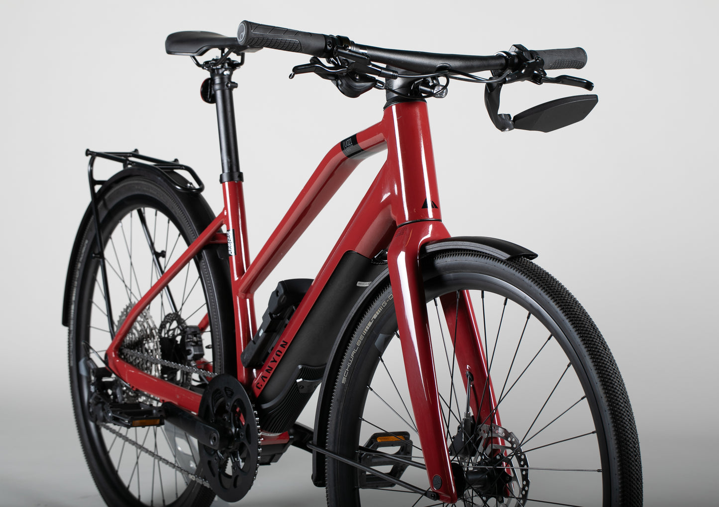 Canyon Commuter:ON 7 WMN Cherry - käytetty sähköpyörä 160-170 cm ajajalle