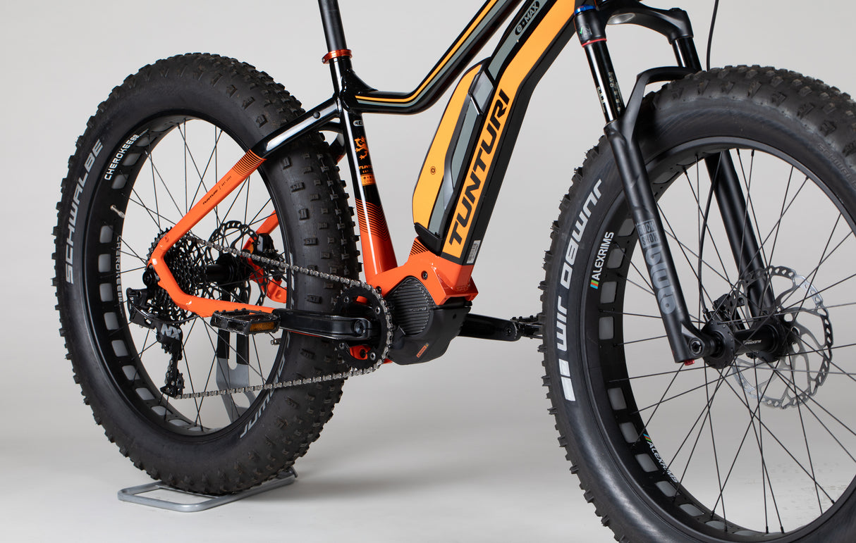Tunturi E-Max - käytetty sähköfatbike 170–180 cm ajajalle