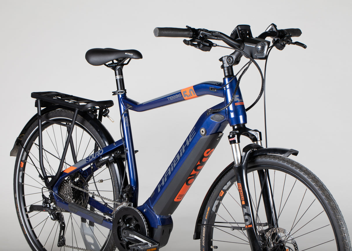 Haibike SDURO Trekking 5.0 - käytetty sähköpyörä 177-187 cm ajajalle