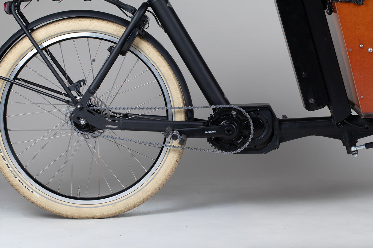 Bakfiets E-CargoBike Cruiser Short Laatikkopyörä - käytetty sähköpyörä 155-200 cm ajajalle